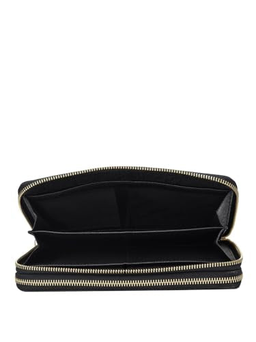 Da Milano Genuine Leather Black Multi Pouch (10036B)