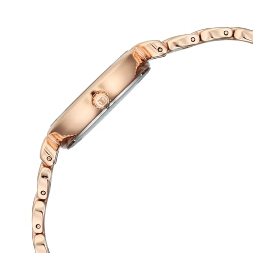 Titan Workday Edit with Quartz Analog Mother of Pearl Dial IPRG Stainless Steel Strap Watch for Women - 95398WM01