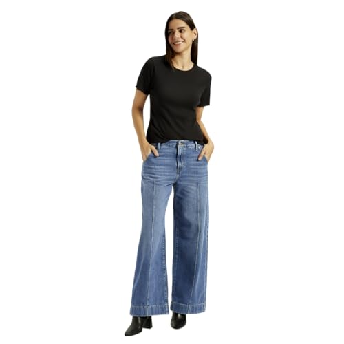 Levi's Women's Blue Loose Fit Mid Rise Jeans