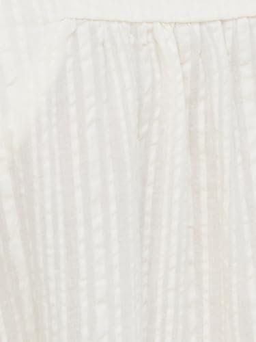 Max Women's Cotton A-Line Midi Casual Dress (EE54005_Off White