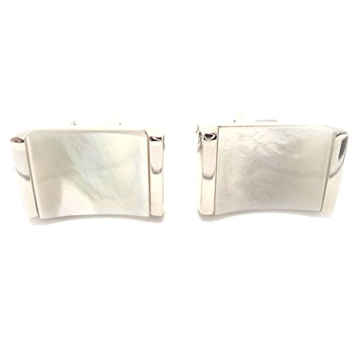 Peluche Natural Mother of Pearl Stone (Semi-precious) Cufflinks for Men