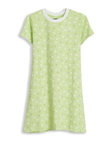 Allen Solly Girls Green Print Casual Dress