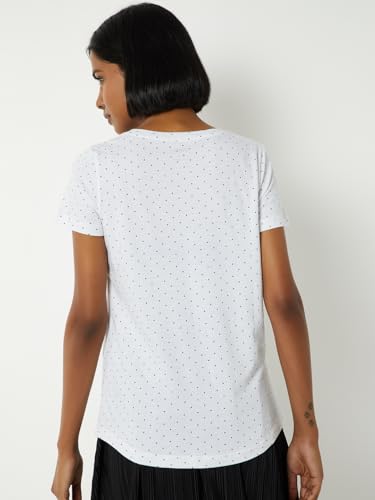 Max Women Printed T-Shirt (White_XS)