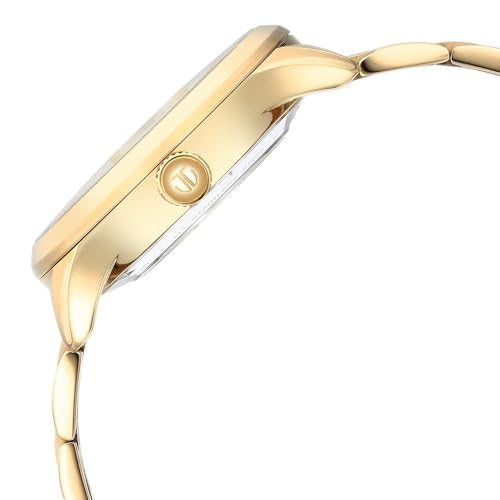 Titan Metal Mechanicals Automatic Gold Dial Gold Titanium Strap Watch for Men - NT90140YM01