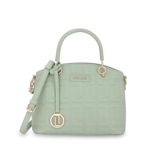 Lavie Luxe Women's Label Small Satchel Bag | Satchel Handbag for Work | Ladies purse | Stylish Shoulder Bag | Gift for Women