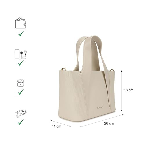 Vanilla Plait Satchel | Faux-Leather Women's Handbag | Dual Carry with Braided Texture & Zipper Closure