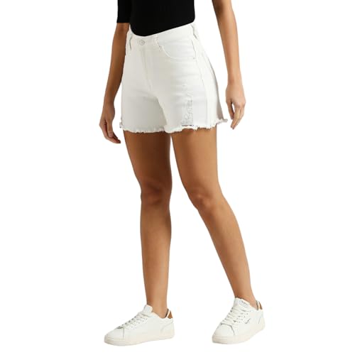 Pepe Jeans Women's Boyfriend Shorts (PL801148P578_White