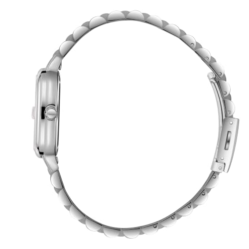 Lee Cooper Date Indicator Silver Square Dial Women's Watch - LC08307.530