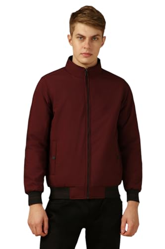 Dennis Lingo Men Multi Solid Regular Fit Full Sleeve Mock Collar Padded Jacket
