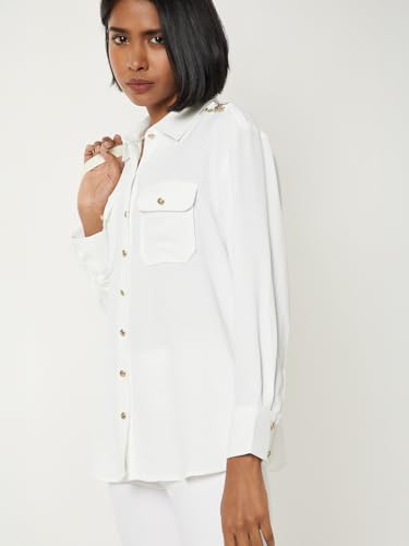 Max Women's Regular Shirt (SM01_Ivory