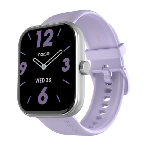 Noise ColorFit Pulse Air Square Dial Smartwatch with BT Calling, 1.85" TFT Display, Lightweight 45g Design, Heart Rate & Step Tracking, Multi-Sport Modes, Find My Phone, Water Resistant (Soft Lavender)