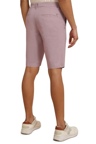 Allen Solly Men Pink Solid Slim Fit Shorts