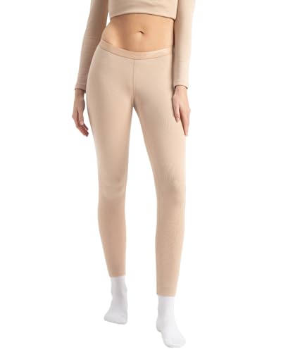 Jockey 2541 Women's Soft Touch Microfiber Elastane Stretch Fleece Fabric Thermal Leggings with StayWarm Technology_Skin_XL