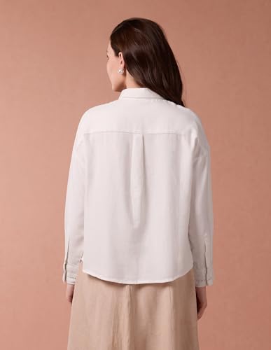 U.S. POLO ASSN. Embroidery Ladder Lace Shirt (UWAW24SH146_White_XL)
