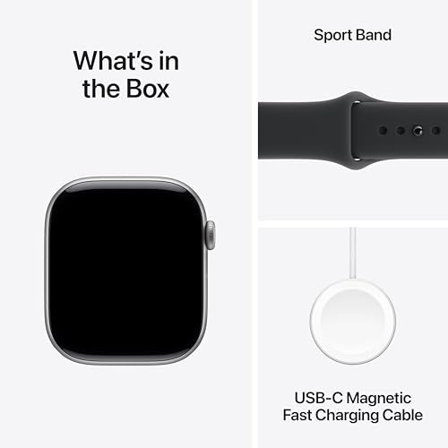 Apple Watch Series 11 GPS 46mm Space Grey Aluminium Case with Black Sport Band - M/L