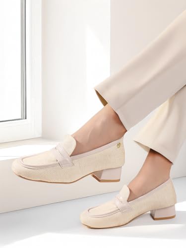 ELLE Women Fashion Pump,Cream,UK-3