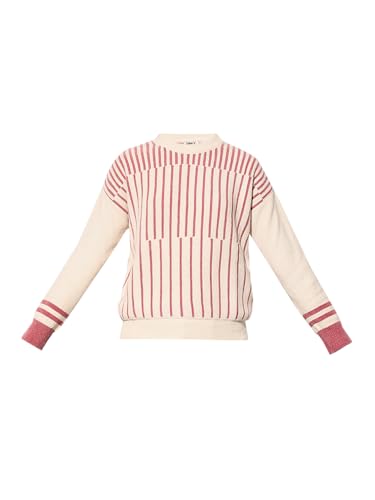 ONLY Women's Polyester Round Neck Pullover Sweater (9005687-Cloud Dancer_Cloud