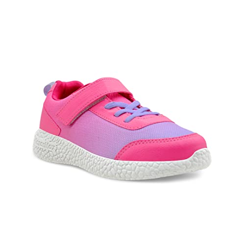 KazarMax Unisex-Child Pink & Purple Sports Shoes -3 UK