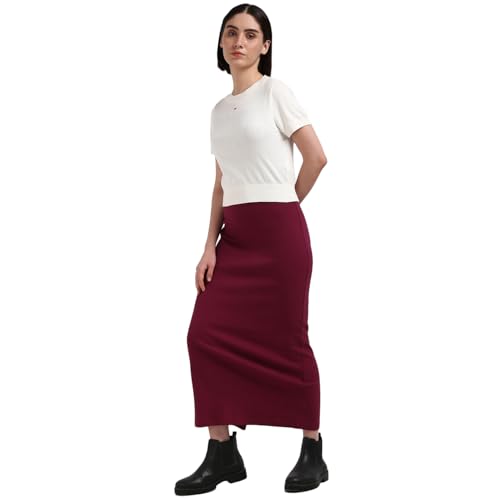 Tommy Hilfiger Off White Cotton Solid Women Sweater