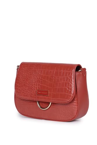 Van Heusen Women Red Textured Casual Sling Bag