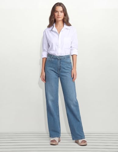 U.S. POLO ASSN. High Rise Straight Fit Jeans Blue