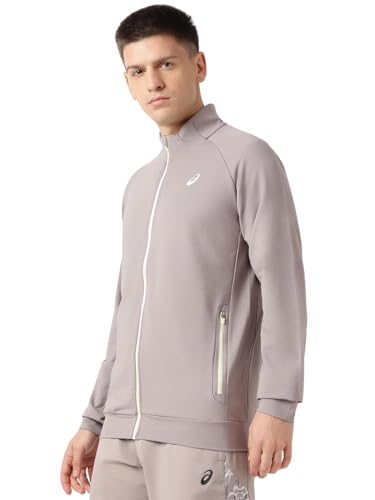 ASICS Mens Rainstorm Grey CONTRAST DETAIL RAGLAN JACKET - XL (2031F428.020)