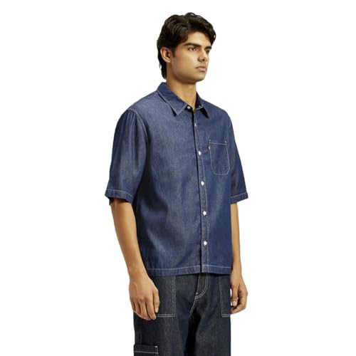 Levi's Men's Loose Fit Shirt (0056X-0000_Blue