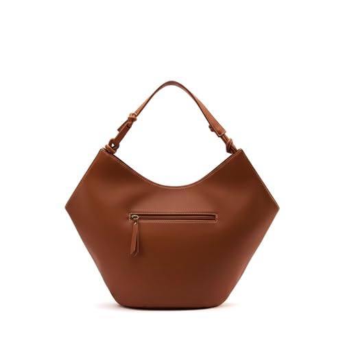 Lino Perros Avril Tan Slouchy Tan Bucket Hobo