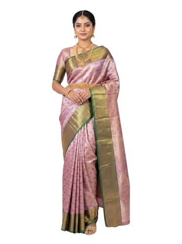 MIMOSA Women’s Magenta Art Silk Saree Woven with Zari Tissue | Kanjivaram Style Saree | Rich Pallu & Tassels | 6.2 Mtrs