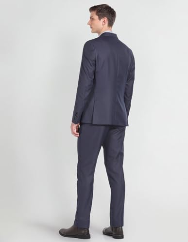 Arrow Reversible Waistcoat Regular Fit Suit Navy