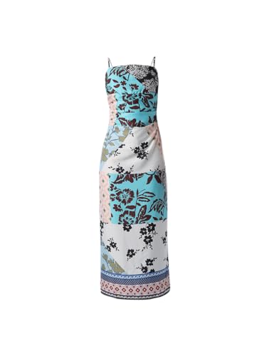 ONLY Women's Floral Print Fit and Flare Multicolor Dress