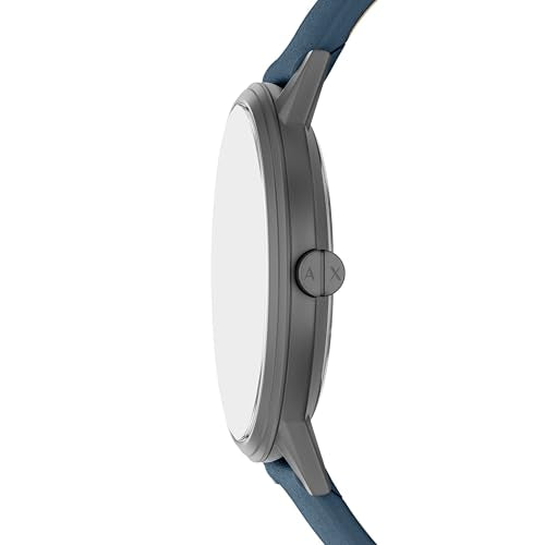 Armani Exchange Blue Quartz Leather Watch AX2767