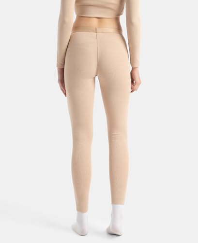 Jockey 2541 Women's Soft Touch Microfiber Elastane Stretch Fleece Fabric Thermal Leggings with StayWarm Technology_Skin_S