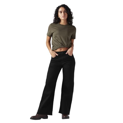 Levi's Women's Black Loose Bootcut Fit Mid Rise Jeans