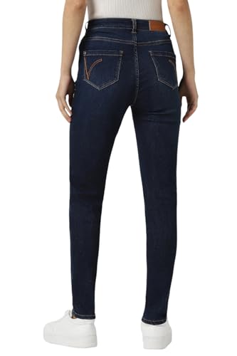 Van Heusen Women Navy Light Wash Skinny Fit Jeans