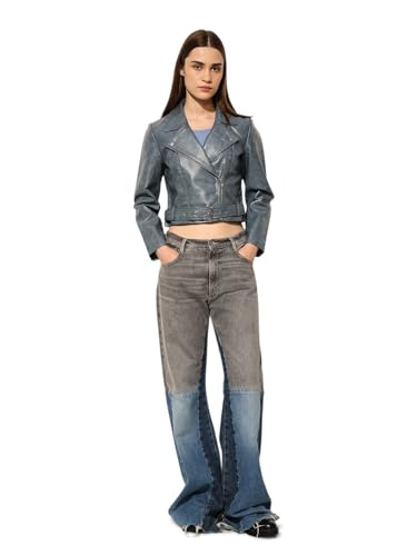 ONLY Women's Solid Regular Fit Blue Jacket