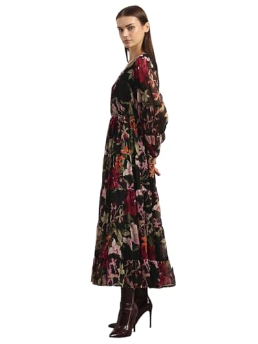 VERO MODA Women's Midi Dress Jet Black