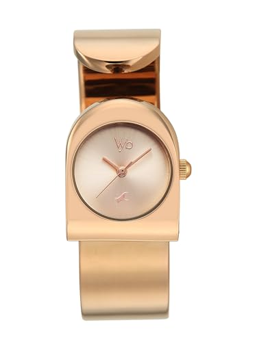 Fastrack Vyb Striker with Quartz Analog Rose Gold Dial Rose Gold Strap Watch for Girls - FV60130WM01W
