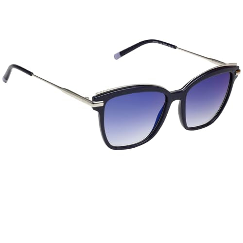 Calvin Klein Mirrored Square Women Sunglasses - (Ck 1237 414 55 S |55| Blue Color Lens)