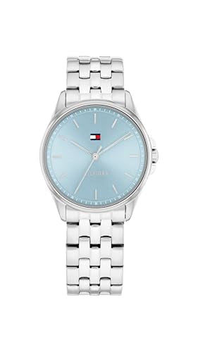 Tommy Hilfiger Women's 3H Quartz Bracelet Watch - Versatile, Easy-to-Wear and Timeless - 3 ATM Water Resistance - for Everyday Wear - Gift for Her - 30mm, Silver