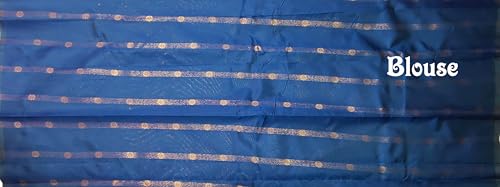 SREE KUMARAN Women's Kanchipuram Kubera Silk Pure Pattu Sarees With Blouse