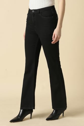 Women Black Dark Wash Jeans