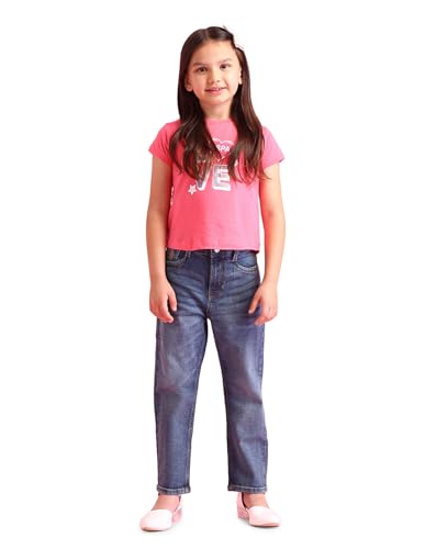 U.S. POLO ASSN. Kids Regular fit Girls Cotton Jeans (UGJENON0020_Blue_2-3Y)