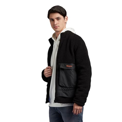 Pepe Jeans Men's Trench Coat (PM403122_Black