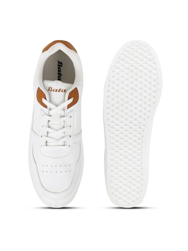 Bata Men Casual Lace Up Sneaker - White (7Uk)