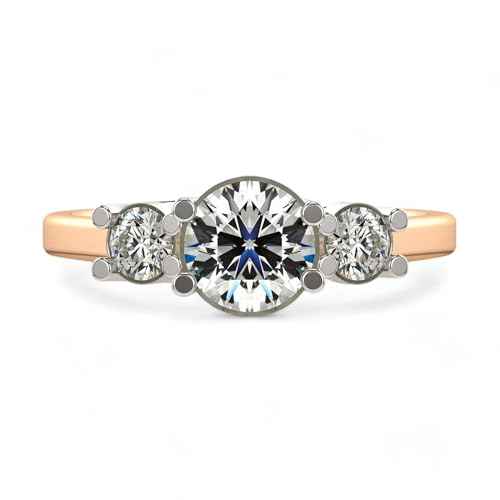 VALANOVA Hallmarked 14K Gold & Certified Lab Grown Diamond 1.08cts | Ring For Women's/Girls | Stylish & Elegant | VGR0461R | Ring Size: 17