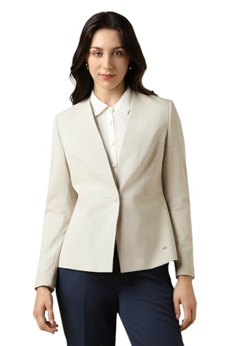 Allen Solly Women Beige Blazer