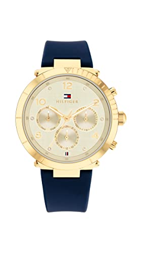 Tommy Hilfiger Gold Dial Round Shaped Casual Women Watch_TH1782491W