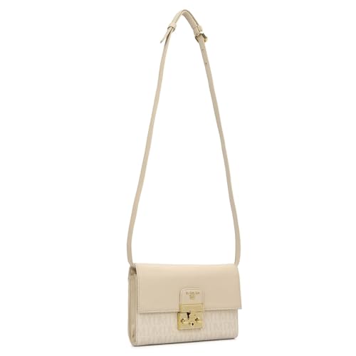 Da Milano Leather Sling Bag for Women - White (LSB-02512)