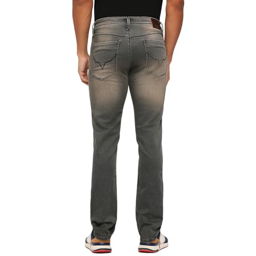 Pepe Jeans Men's Mid Rise Slim Fit Jeans Grey